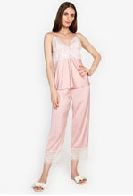 Load image into Gallery viewer, Feminism Clothing - Luna Lounge Wear Silk Robe Set 5pcs
