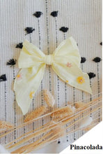 Load image into Gallery viewer, Laurel.co Isla Linen Bow Clip (Embroidered)
