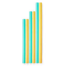 Load image into Gallery viewer, GoSili Siliskins Reusable Silicone Straws- Family Sizes 6 pack

