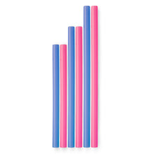 Load image into Gallery viewer, GoSili Siliskins Reusable Silicone Straws- Family Sizes 6 pack
