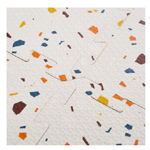 Load image into Gallery viewer, Olive &amp; Cloud Terrazzo Puzzle Mats
