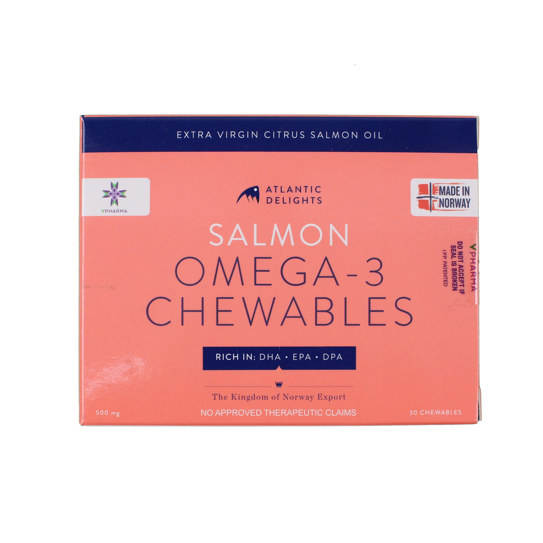 Atlantic Delights Salmon Chewables 30's