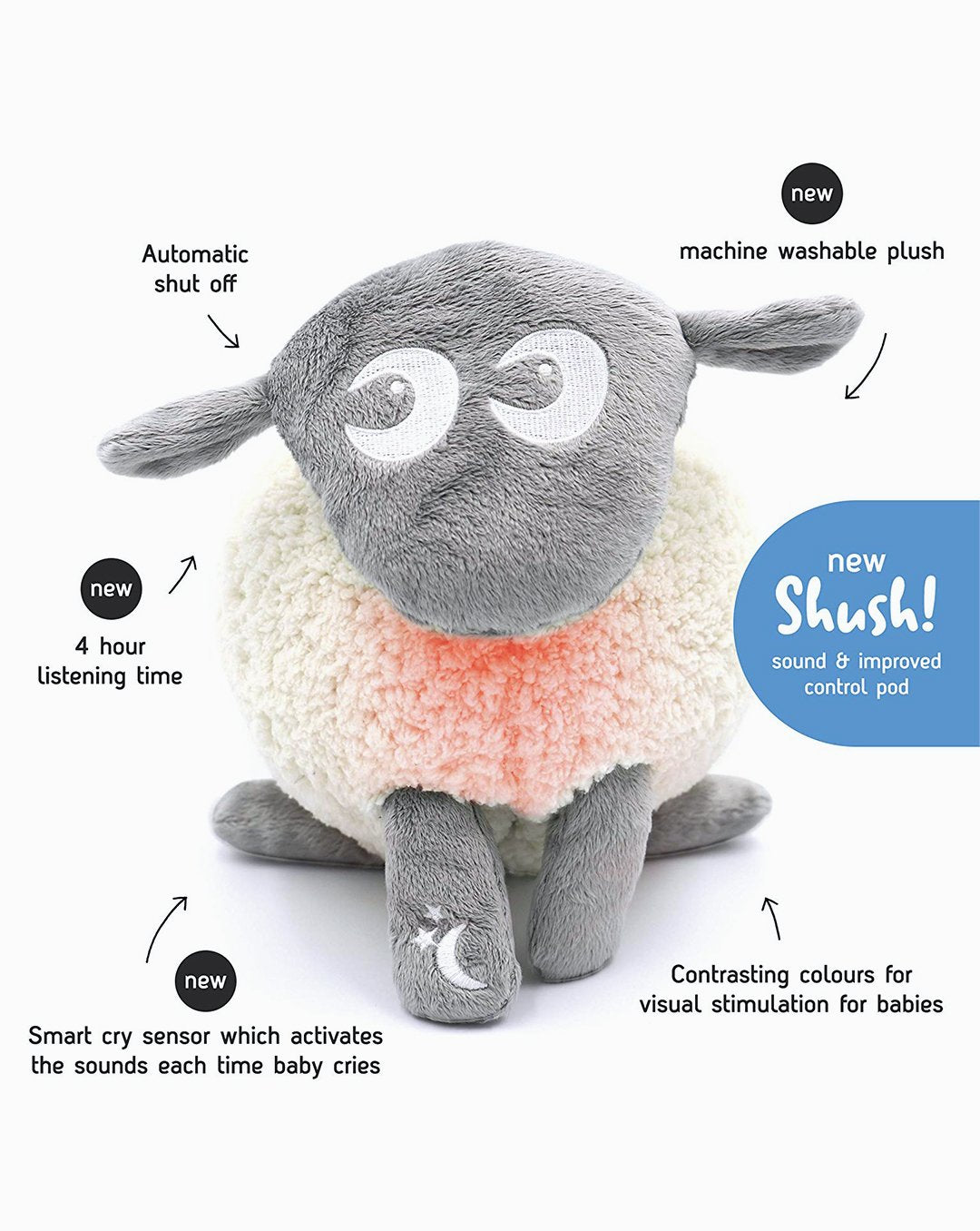 Ewan The Dream Sheep Grey Deluxe