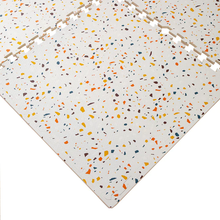 Load image into Gallery viewer, Olive &amp; Cloud Terrazzo Puzzle Mats
