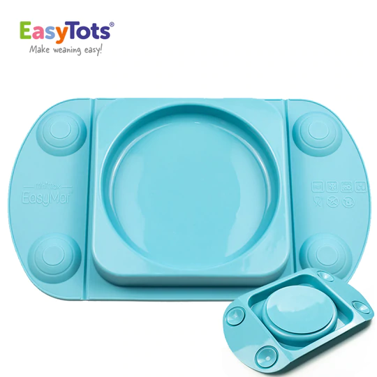 EasyTots EasyMat MiniMax - Portable Open Baby Suction Tray