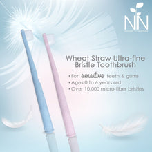 Load image into Gallery viewer, Nature To Nurture Wheat Straw Ultra-Fine Bristle Toothbrush 0-6 Yrs Old
