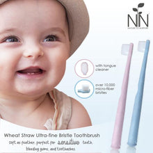 Load image into Gallery viewer, Nature To Nurture Wheat Straw Ultra-Fine Bristle Toothbrush 0-6 Yrs Old
