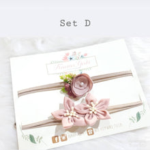 Load image into Gallery viewer, Kaviar girls headbands Set (0-3months)
