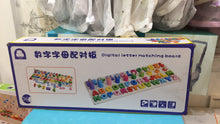 Load image into Gallery viewer, Wooden Digital Letter Matching Board
