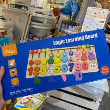 Load image into Gallery viewer, Wooden Logic Learning Board Multifunctional Wooden Toy
