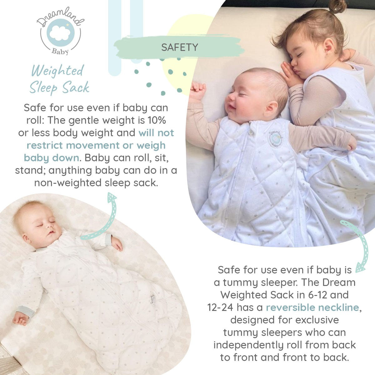 Dreamland Baby Dream Weighted Sleep Sack – Urban Mom