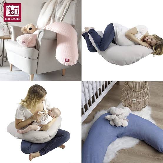 Big Flopsy Pregnancy & Nursing Pillow – Heather Grey