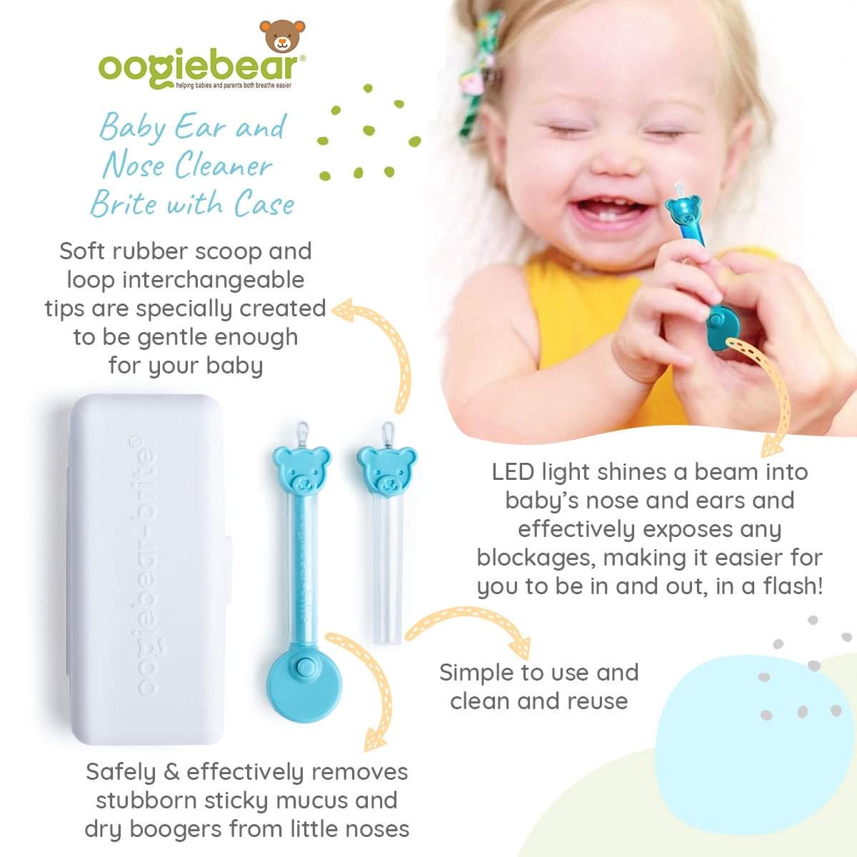 Oogiebear Baby Booger Picker Single with Case – Urban Mom