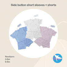Load image into Gallery viewer, Avaler Side Button Short Sleeves + Shorts Set
