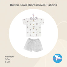 Load image into Gallery viewer, Avaler Button Down Short Sleeves + Shorts
