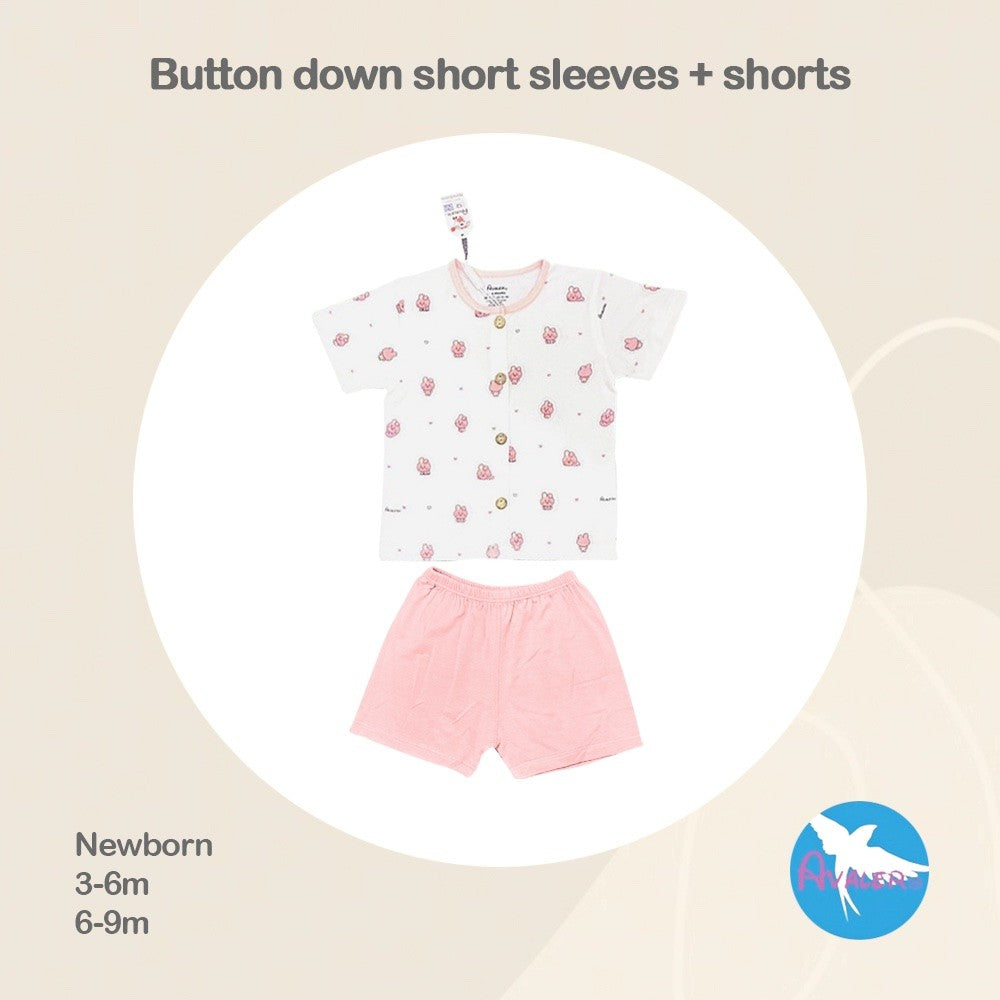 Avaler Button Down Short Sleeves + Shorts