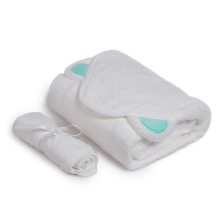 Load image into Gallery viewer, Nuborn Bamboo Hooded Towel And Wash Cloth Set
