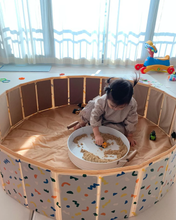 Load image into Gallery viewer, Olive and Clouds Foldable Play Space
