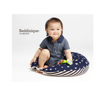 Load image into Gallery viewer, Mamaway - 170411N Stars and Stripes Design Hypo Allergenic Breastfeeding Pillow Case - Navy
