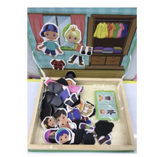 Load image into Gallery viewer, Wooden - Intelligence Magnetic Puzzle Box
