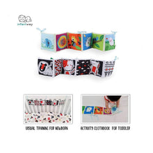 Load image into Gallery viewer, Infantway - Huggabooks Visual Training and Activity Cloth Book Bumper
